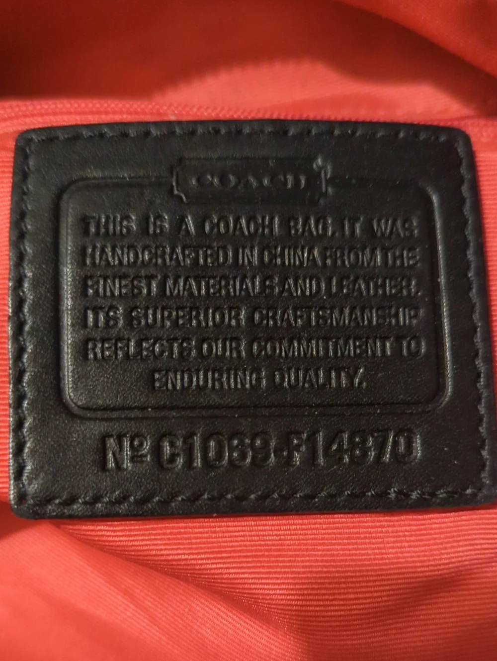 Coach Signature Canvas Shoulder Bag in Khaki and Black